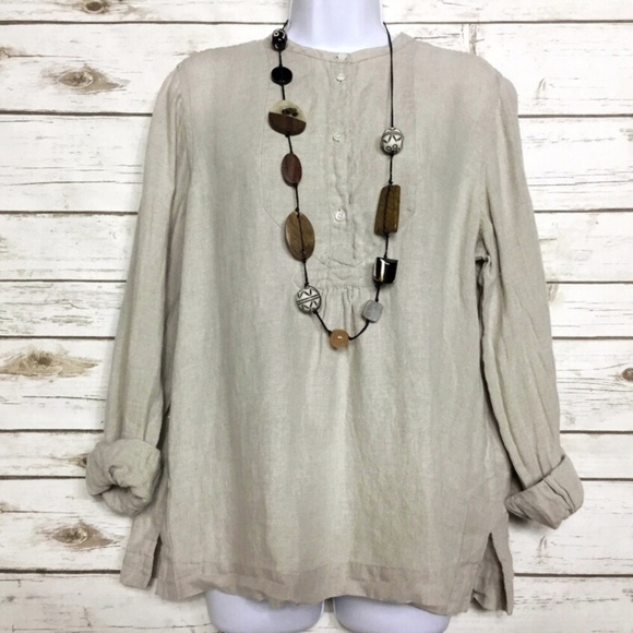 J. Crew Tops - J. Crew Baird McNutt Irish Linen Popover Shirt
